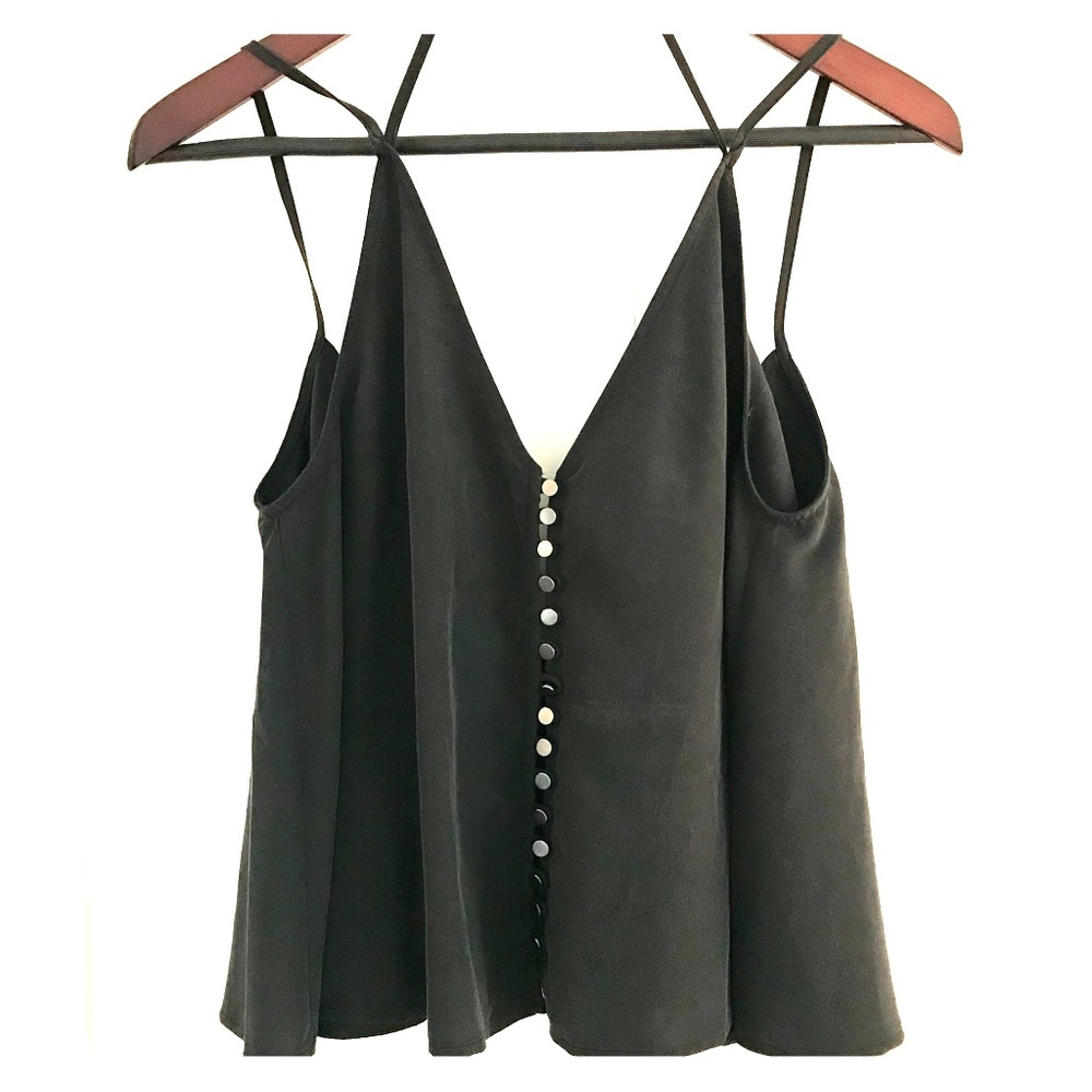 Free People LIKE NEW Black Cropped Blouse